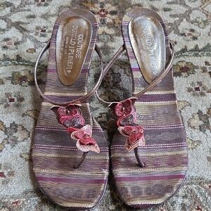 Donald J. Pliner Women's Sandals - Gold And Butterflies